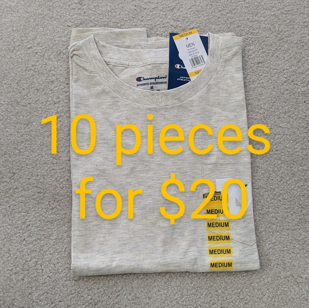 10 Pieces of University of Michigan Shirts